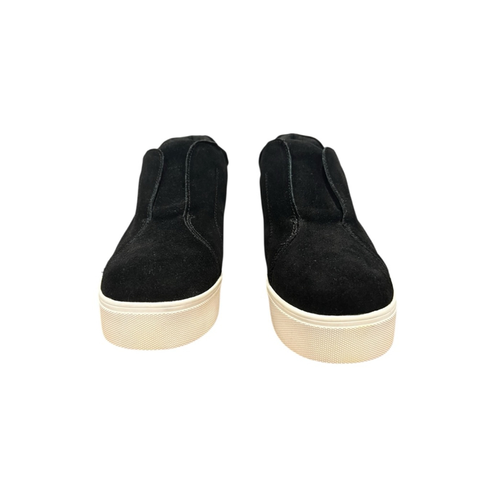 Women's J/Slides Black Suede Wedge Sneakers Size 10 - Picture 2 of 10